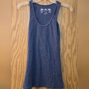 Blue/gray Ladies Glitter Tank Top. Size Medium